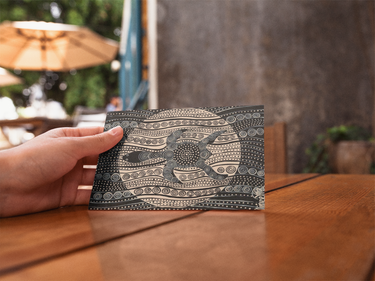 Dreamtime Turtle Aboriginal Art by Mirree A6 PostCard Single